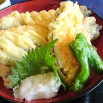 鮎鴨亭 - あゆ天丼セット