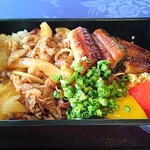 鮎鴨亭 - うなぎかば焼近江牛焼肉重セット