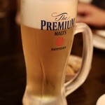 おでんと庭先地鶏 はれ晴れ - プレミアムモルツ（中）