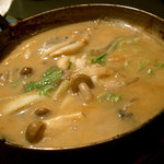 酒徒庵 - 牡蠣鍋①(注文するとこんな感じです。) 