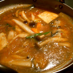 酒徒庵 - 牡蠣鍋②(注文するとこんな感じです。)