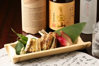 Kanzesui - 穴子白焼き　　わさび醤油で いただいてください