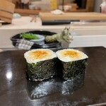 鮨 一 - 煮帆立の中巻き