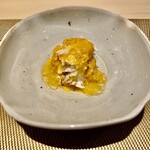 すし みむろ - 渡り蟹 内子のソースと外子のジュレ