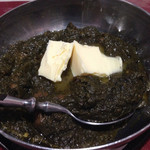 カラチの空 - サグゴーシュト（菜の花とマトン。オイリーな上にギーたっぷり。とても美味しかったけど、カロリーが…^_^;）