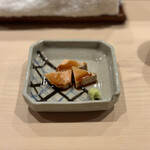 鮨 みやした - あん肝特製のツメを添えて