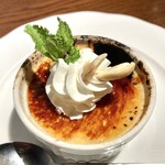 味彩 - シェフからプレゼントしていただいた好物のクレームブリュレ