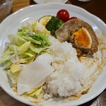 キッチン ブルー グローブ - 再びワンプレート