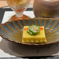 恵比寿 鮨 一 - とうもろこしのお豆腐