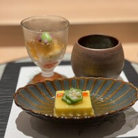 恵比寿 鮨 一 - 先ずは先付け3種から