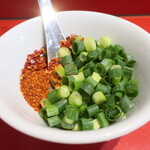 ラーメン二郎 - 待ってる間にカスタマイズ♪