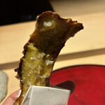 成生 - さつまいもはほとんど皮だけに減らして貰いました。