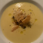 オステリアウララ - ゴールドラッシュの冷製スープ