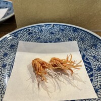 天ぷら浅沼 - エビの頭