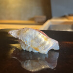 鮨 三心 - 根付き真鯵（熊本県天草産）