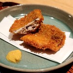 太いち - アラカルトの鯵フライ 自家製タルタルとソースで