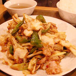 渤海飯店 - 回鍋肉。ご飯が食べらさる～！な辛さ。