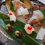 楽天茶寮 - おさしみ盛り合わせ