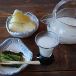 生そば・下山 - にごり酒・利根錦