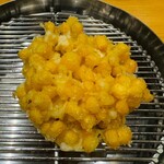 てんぷら 下村 - 玉蜀黍 ※パンケーキのような香りと甘さが秀逸