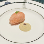 SALONE 2007 - スイカのジェラート ジャスミンのピューレにカカオニブ