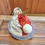 お菓子工房 M - いちご&レアチーズかき氷(小)