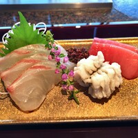 鉄板焼 貴布祢 - お魚３種のお造り