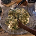 山形 2/2～いち～ - お豆腐の「だし」のせ　家庭によって味が違うらしい　常連さんがミョウガお好きでない方が多くミョウガなしバージョン