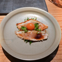 とり茶太郎 - 山形地鶏と比内地鶏のたたきとキンカン鴨 胸腺