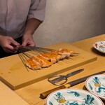 温石 - この日一番の金目鯛鱗焼き