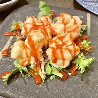 スチーム Dim sum&Wine - 海老マヨネーズ　ベリーソース