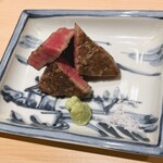 銀座 しのはら - 飛騨牛のとび牛A5ヒレ肉炭火焼き（追加）