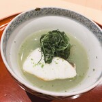 銀座 しのはら - 鯛、蛤、冬瓜、おかひじき、オクラの鍋