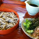 東風 - 十割。薬味は別添え。