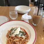 TRATTORIA AL POMPIERE - こちらのパスタが美味しいパン食べ放題です♪