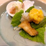 貴ぶ - 無花果の豆腐だれ、アイナメのオランダ煮など