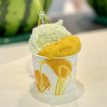 Shibuya Nishimura Dogenzaka Furutsu Ten - Gelato Cup
                      ・Melon Milk Gelato
                      ・Mango Sorbet