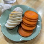 すずや - ぬか漬け卵・人参