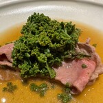 室町 和久傳 - 花山椒と丹波牛のしゃぶしゃぶ