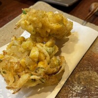 銀平 北新地店 - とうもろこしのかき揚げ