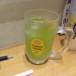 立食い寿司 根室花まる - 冷たいお茶