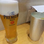 立食い寿司 根室花まる - 生ビール640円（税込）・レモンサワー550円（税込）