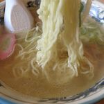 ミハラ - 塩ラーメンの麺