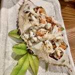 しんのすけ - 子持ち渡り蟹塩ゆで