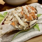 しんのすけ - 子持ち渡り蟹塩ゆで