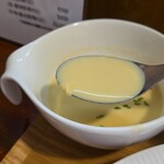 キッチン ブルー グローブ - 冷静コーンスープも外せない