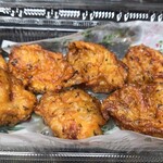 キッチン ブルー グローブ - から揚げのアップ