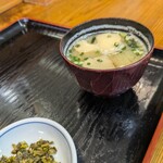 さきた - 味噌汁付きです。