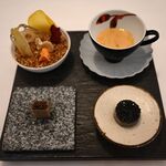 Restaurant KAITO - ドライ野菜。スープ。フォアグラ。キャビアと鮑