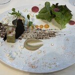 ソンブルイユ TOKYO - オマールエビとなすとズッキーニのテリーヌ　タプナード